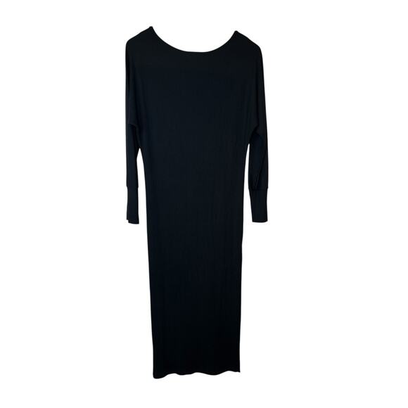 STILLWATER Did it Again Rib Dress Long Sleeve Midi Dress in Black Women’s Medium - Picture 6 of 13
